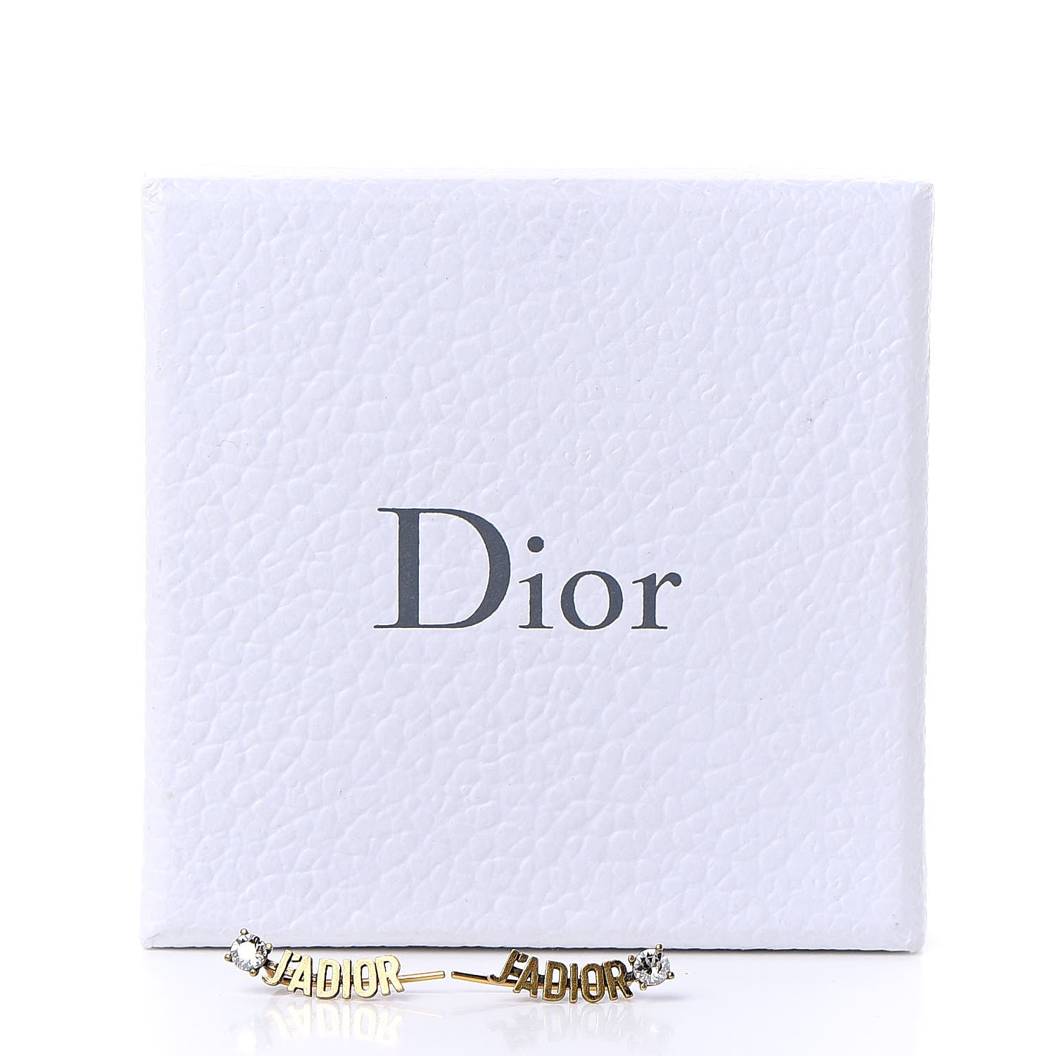 Christian Dior Metal Crystal J'Adior Earrings Aged Gold 4 of 4