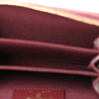 Chanel Caviar Quilted Zip Around Coin Purse Dark Burgundy 5 of 8