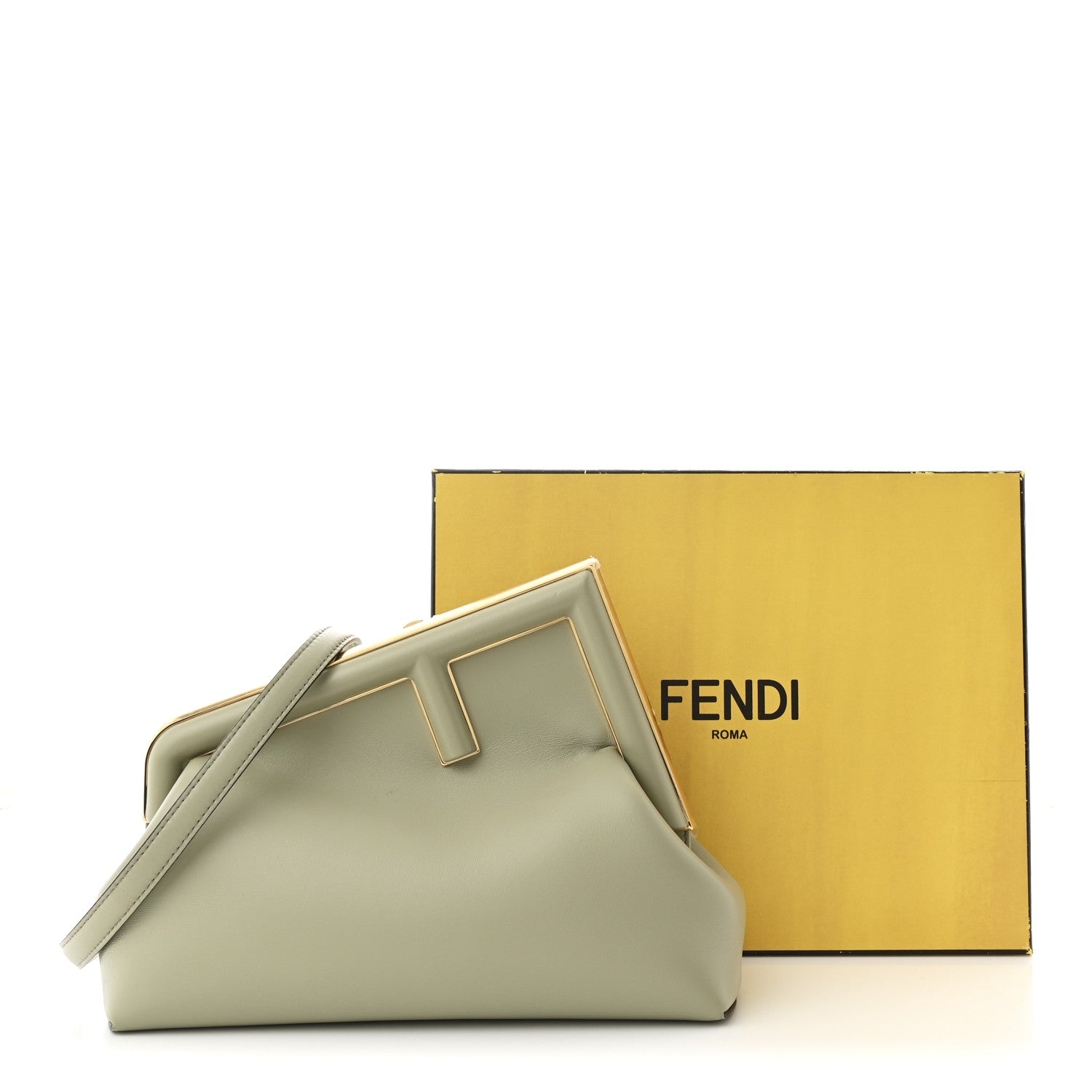 Fendi Shiny Nappa Midi Fendi First Green Tea 1745036 – FASHIONPHILE