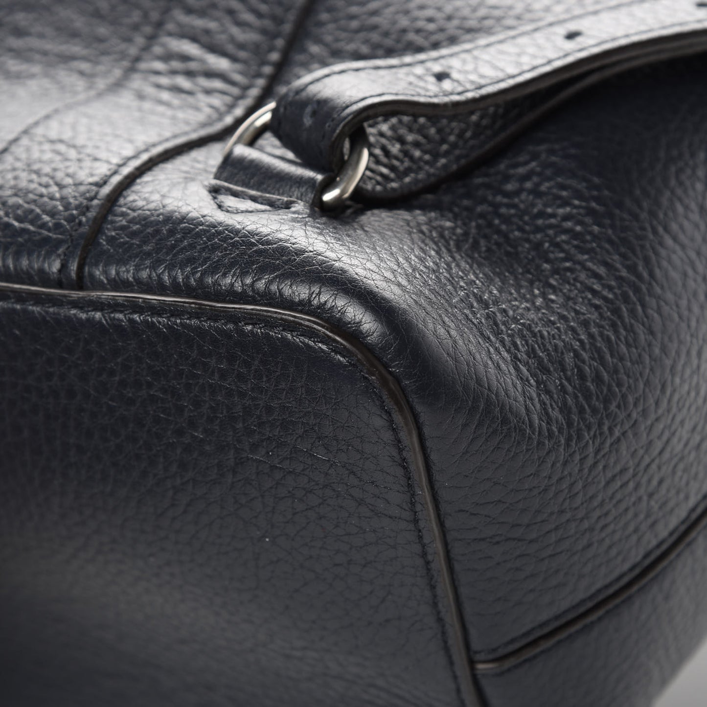 Classic Grain Calfskin Small Bayswater Backpack Midnight Blue