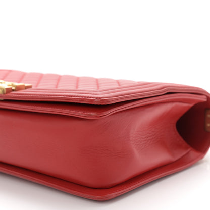 Chanel Lambskin Quilted New Medium Boy Flap Red 10 of 12