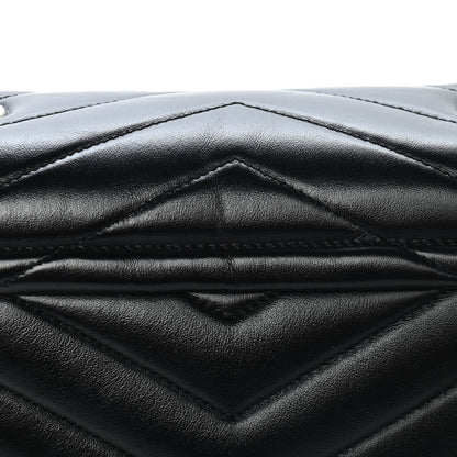 Saint Laurent Calfskin Y Quilted Monogram Medium Loulou Chain Satchel Black 10 of 10