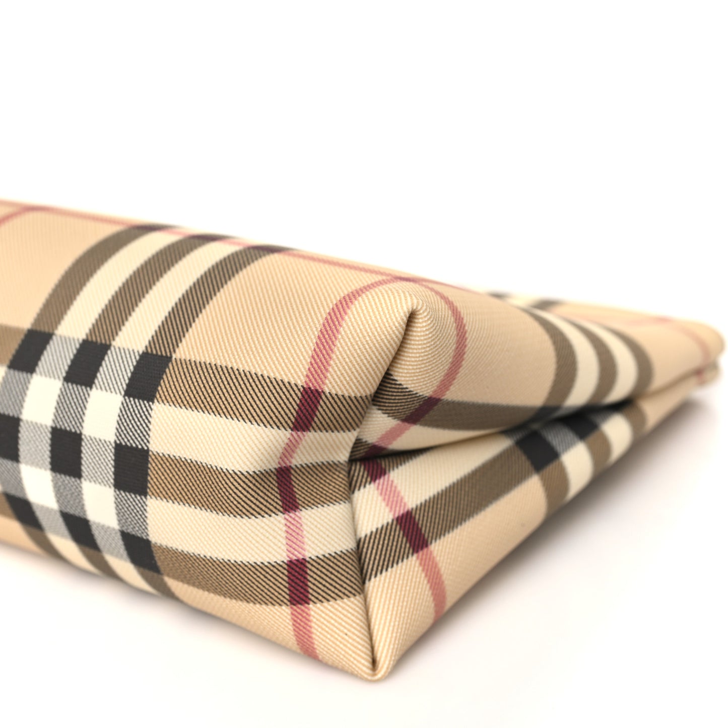 Vintage Check Zip Pouch Antique Yellow