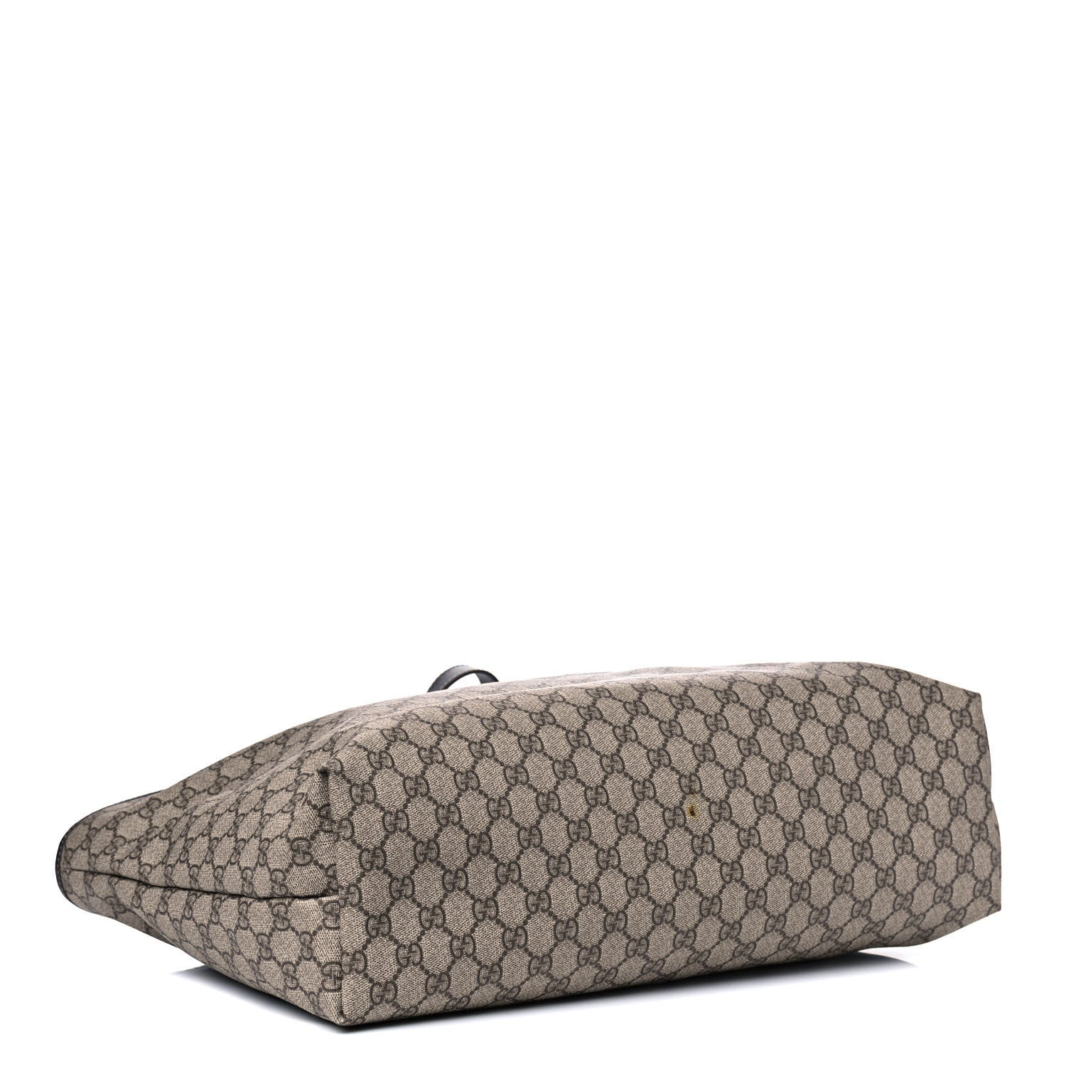 Gucci GG Supreme Monogram Large Zippered Shopping Tote Brown 3 of 13