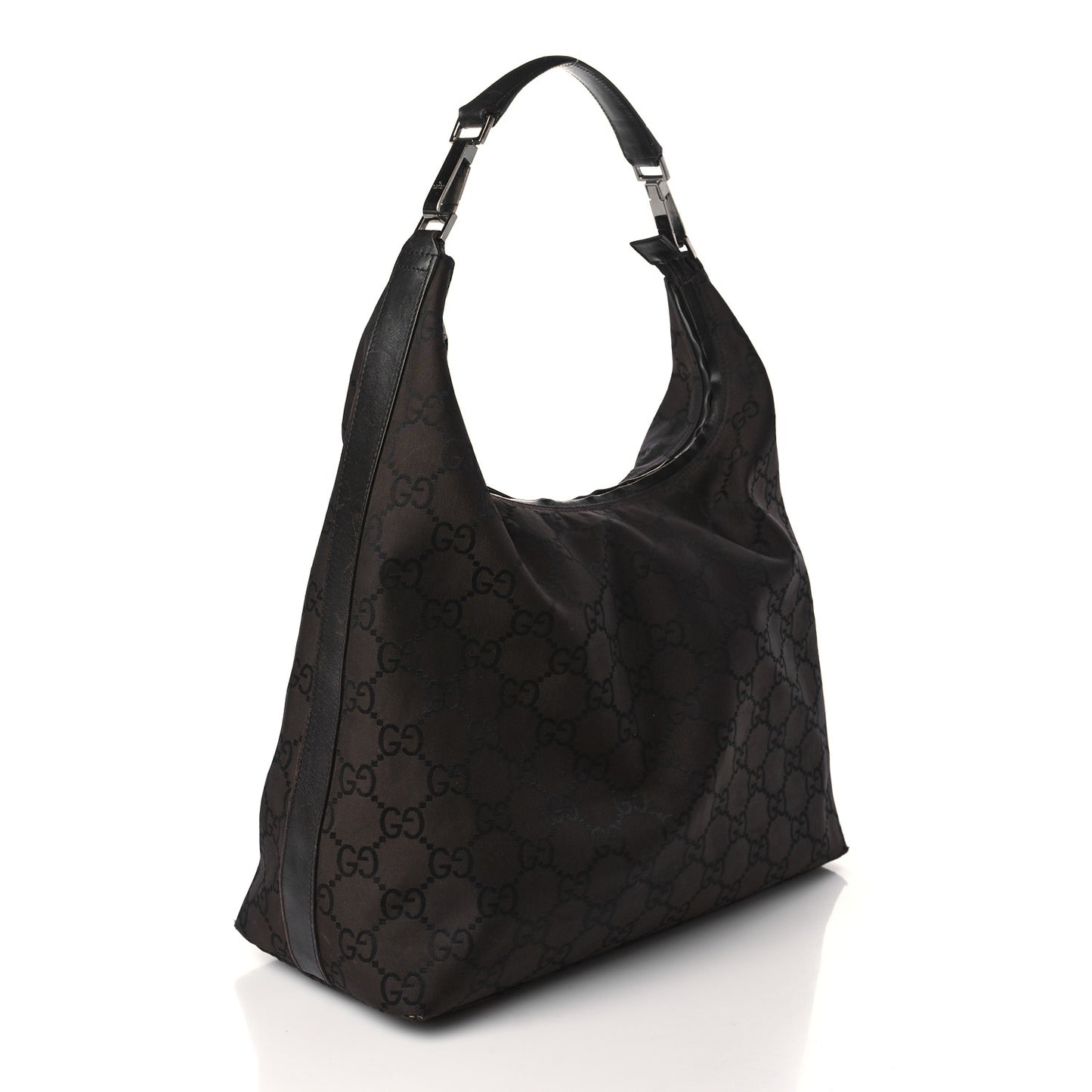 Nylon Monogram Hobo Dark Brown