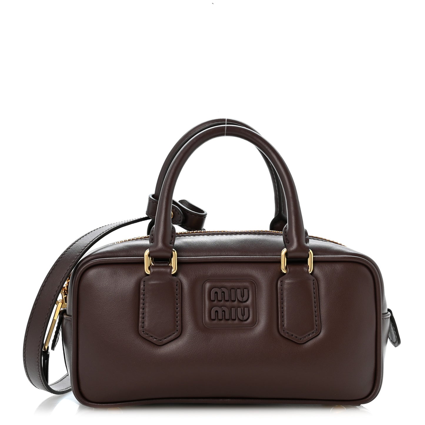 Calfskin Mini Arcadie Top Handle Bag Briarwood