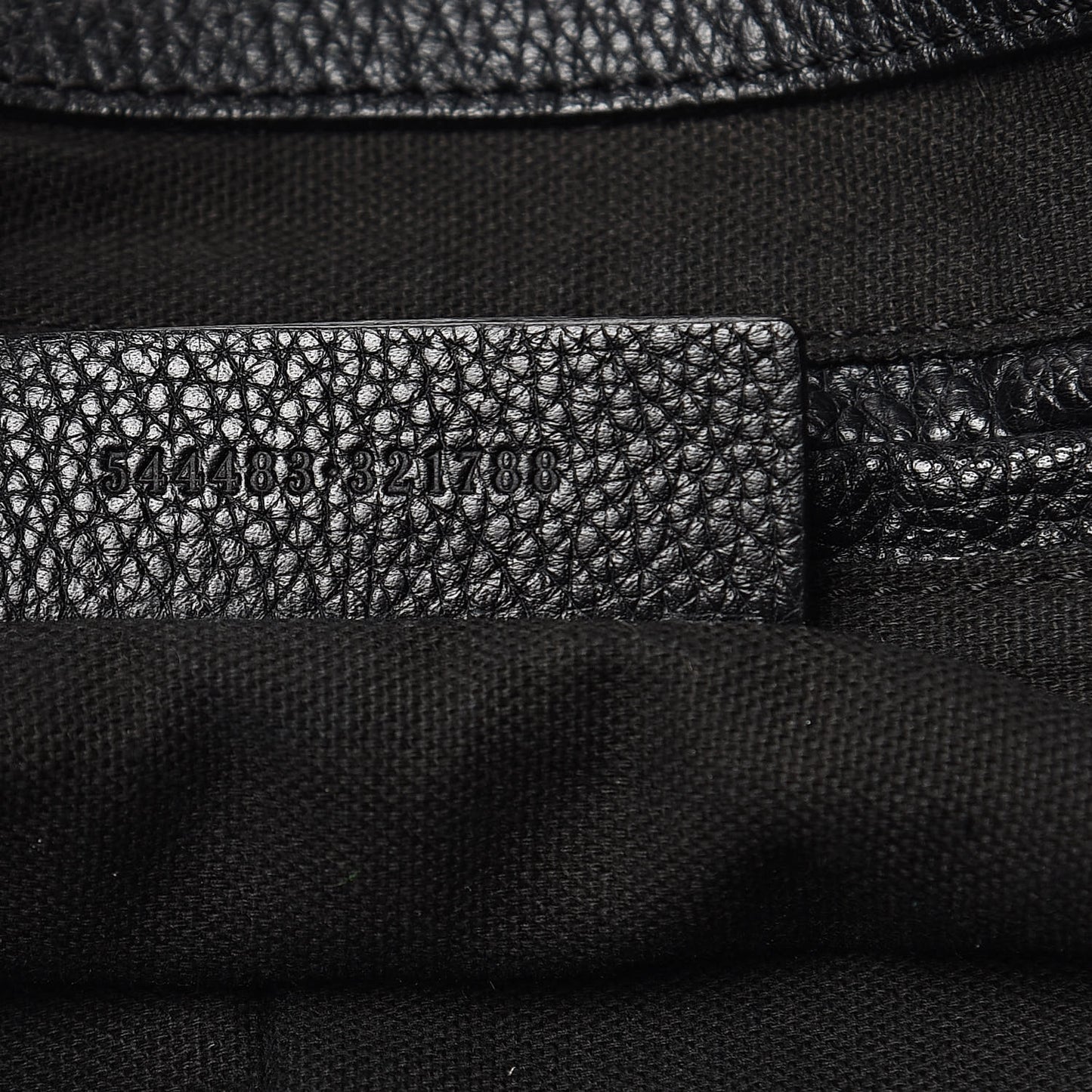 Pebbled Calfskin Skull Padlock Tote Black
