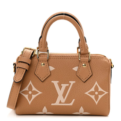 Louis Vuitton Empreinte Monogram Giant Nano Speedy Arizona Creme 1 of 7