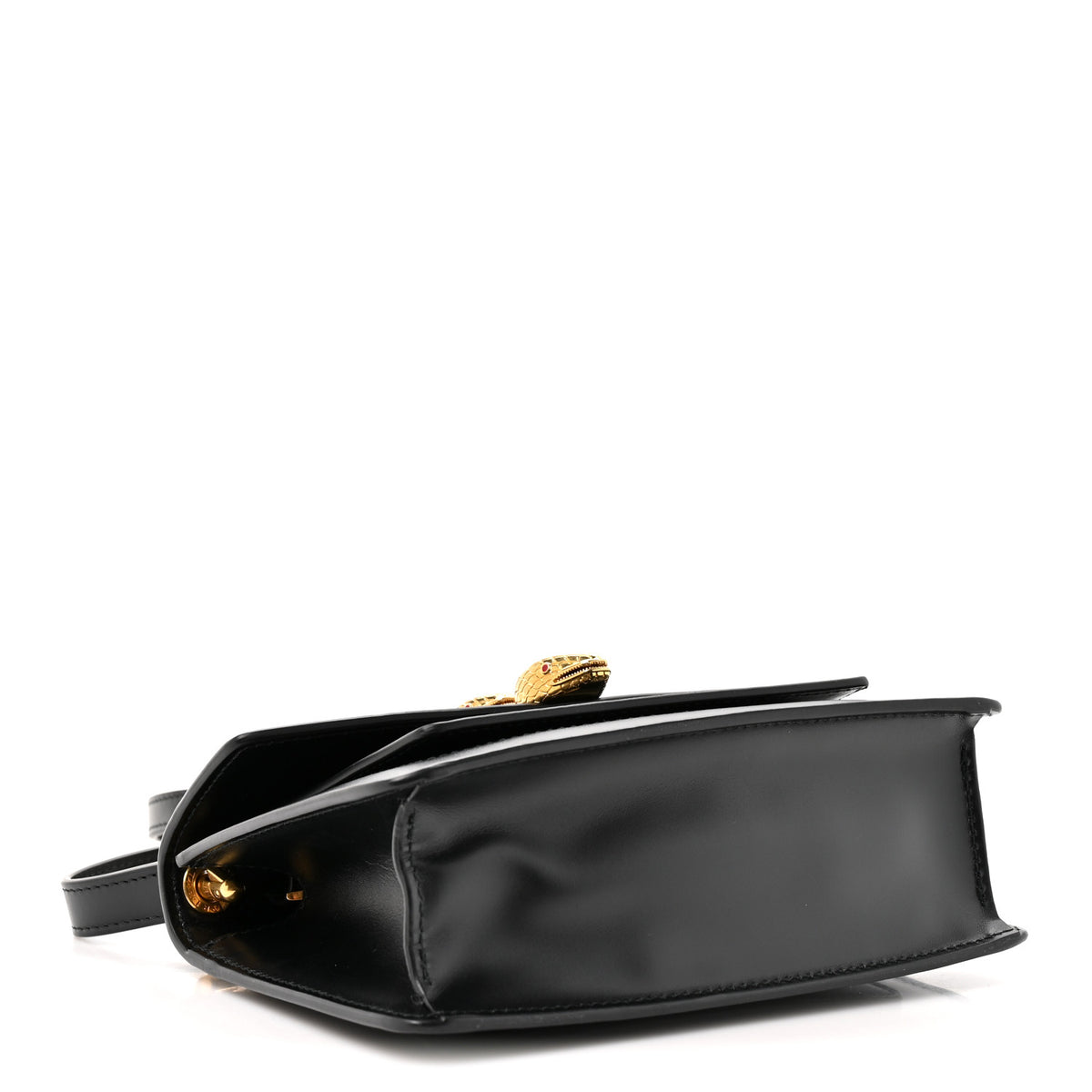 X ALEXANDER WANG Calfskin Serpenti Forever Belt Bag Black