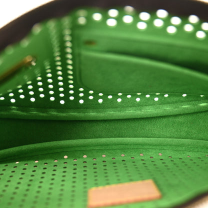 Louis Vuitton Monogram Perforated Pochette Accessories Bag Green 5 of 12