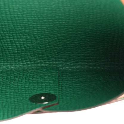 Hermes Epsom Horseshoe Verso Calvi Card Case Orange Vert Vertigo 6 of 10