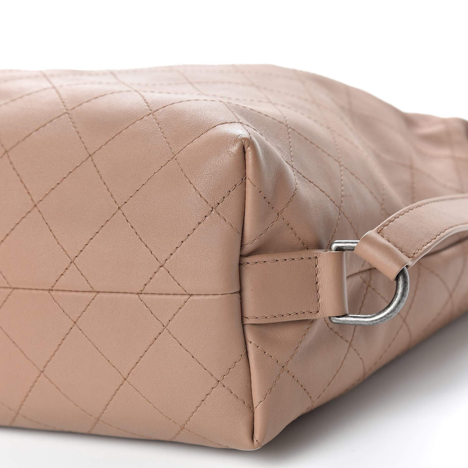Chanel Calfskin Stitched Large Hobo Dark Beige 8 of 13