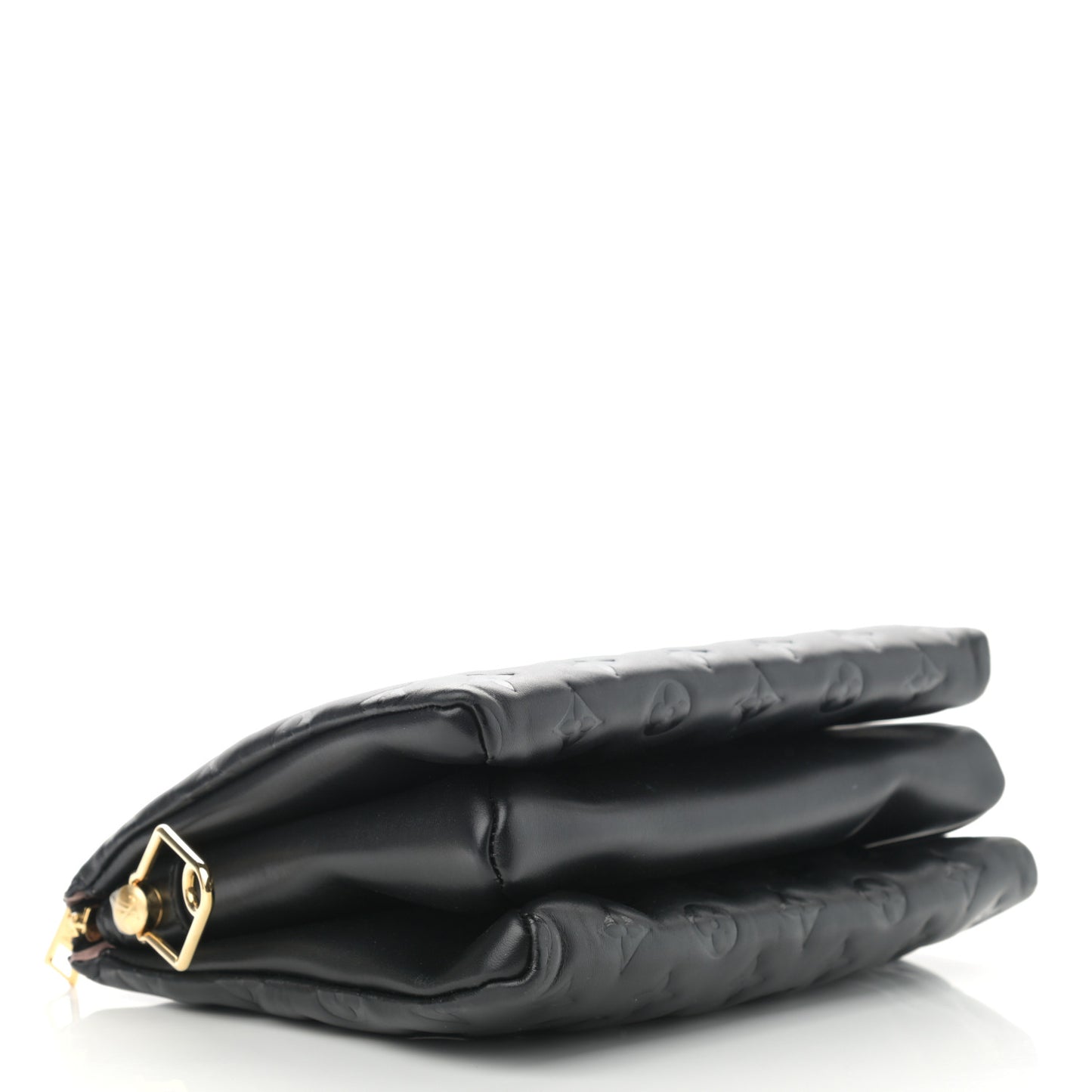 Lambskin Embossed Monogram Coussin PM Black