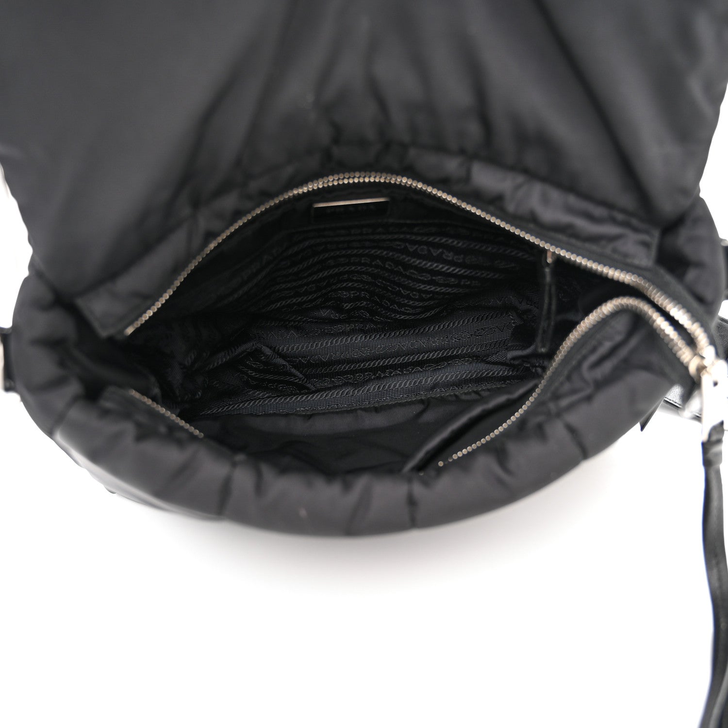 Prada Tessuto Nylon Bomber Messenger Black 5 of 15