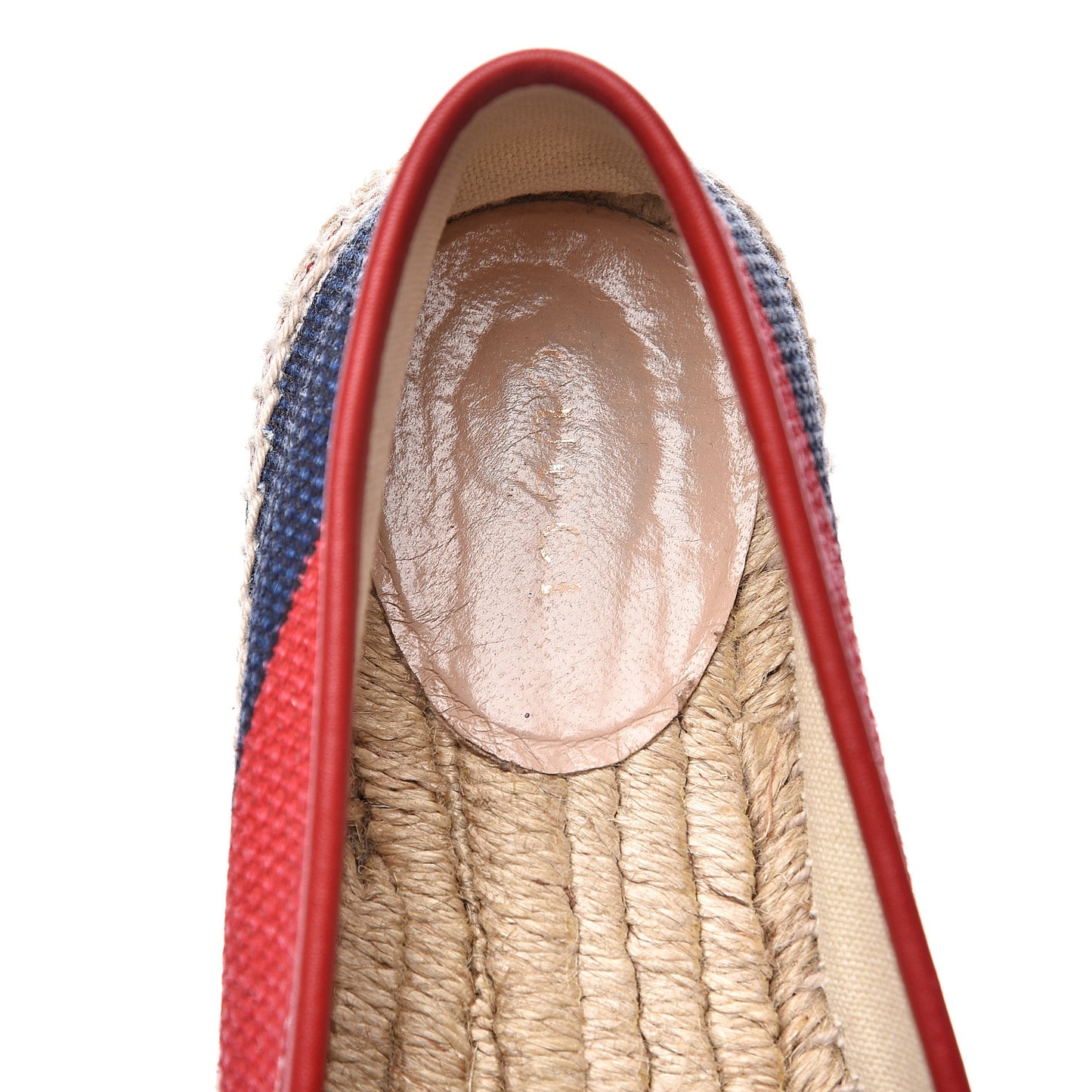 Canvas Sylvie Stripe Logo Womens Espadrilles 36 Mystic White Hibiscus Red Maritime