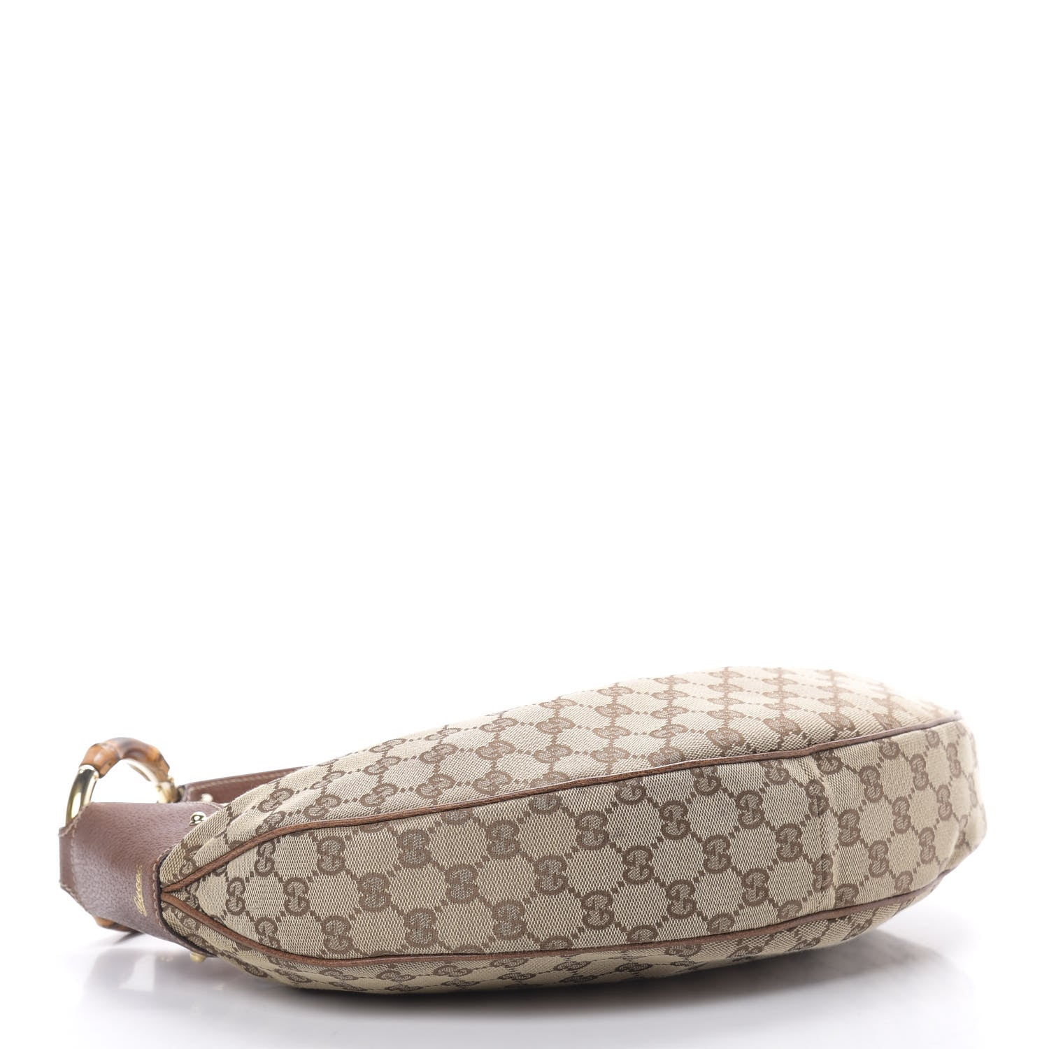 Gucci Monogram Bamboo Ring Hobo Brown 4 of 11
