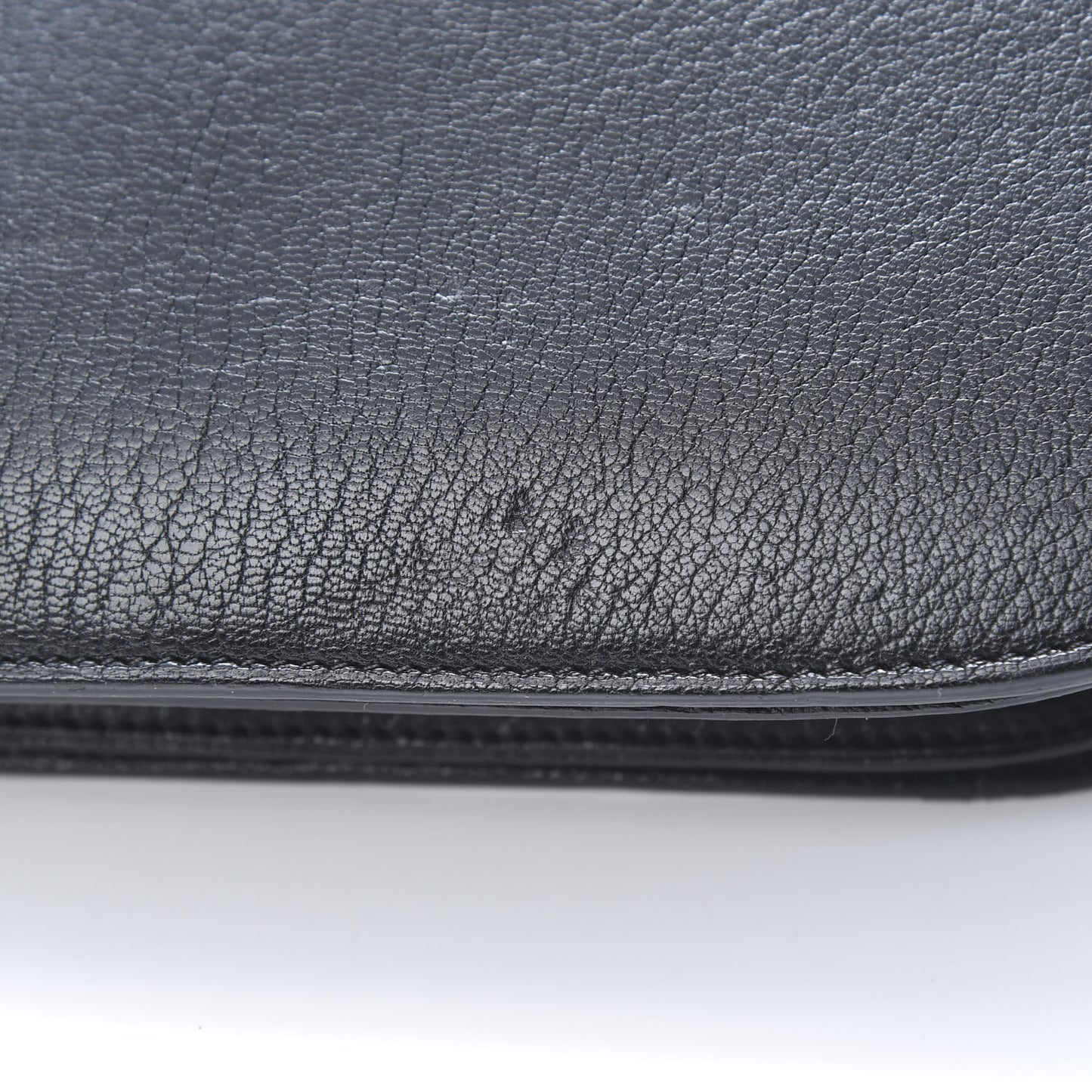 Goatskin Medium Classic Box Flap Bag Black