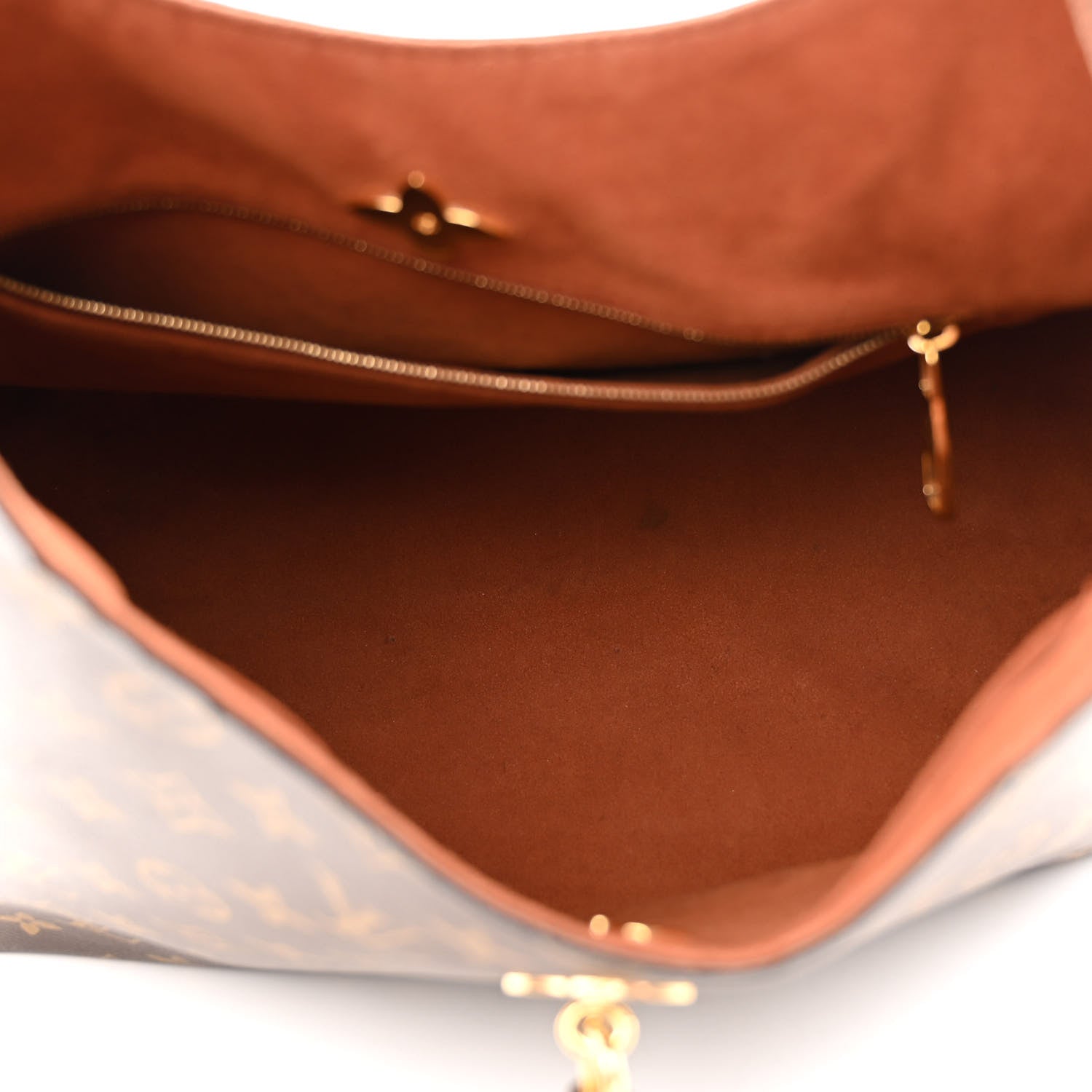 Louis Vuitton Monogram Flower Hobo Caramel 5 of 13