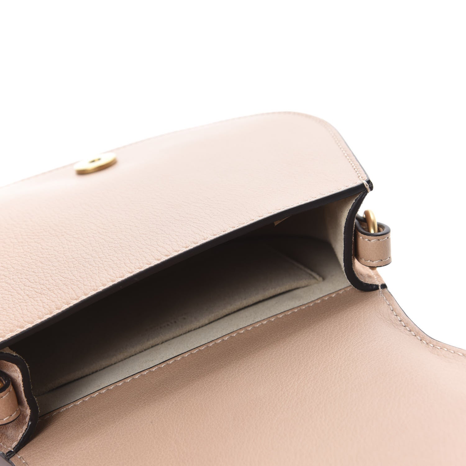 Chloe Calfskin Suede Small Nile Bracelet Bag Biscotti Beige 5 of 9