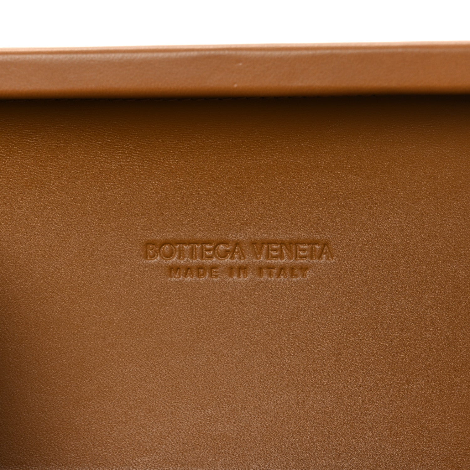 Bottega Veneta Calfskin Intrecciato Knot On Strap Camel 6 of 9