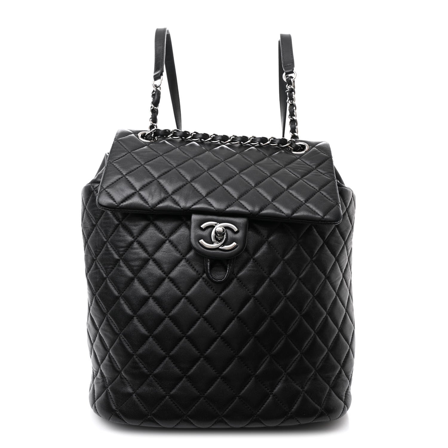 Chanel Lambskin Quilted Large Urban Spirit Backpack Black 1 of 10