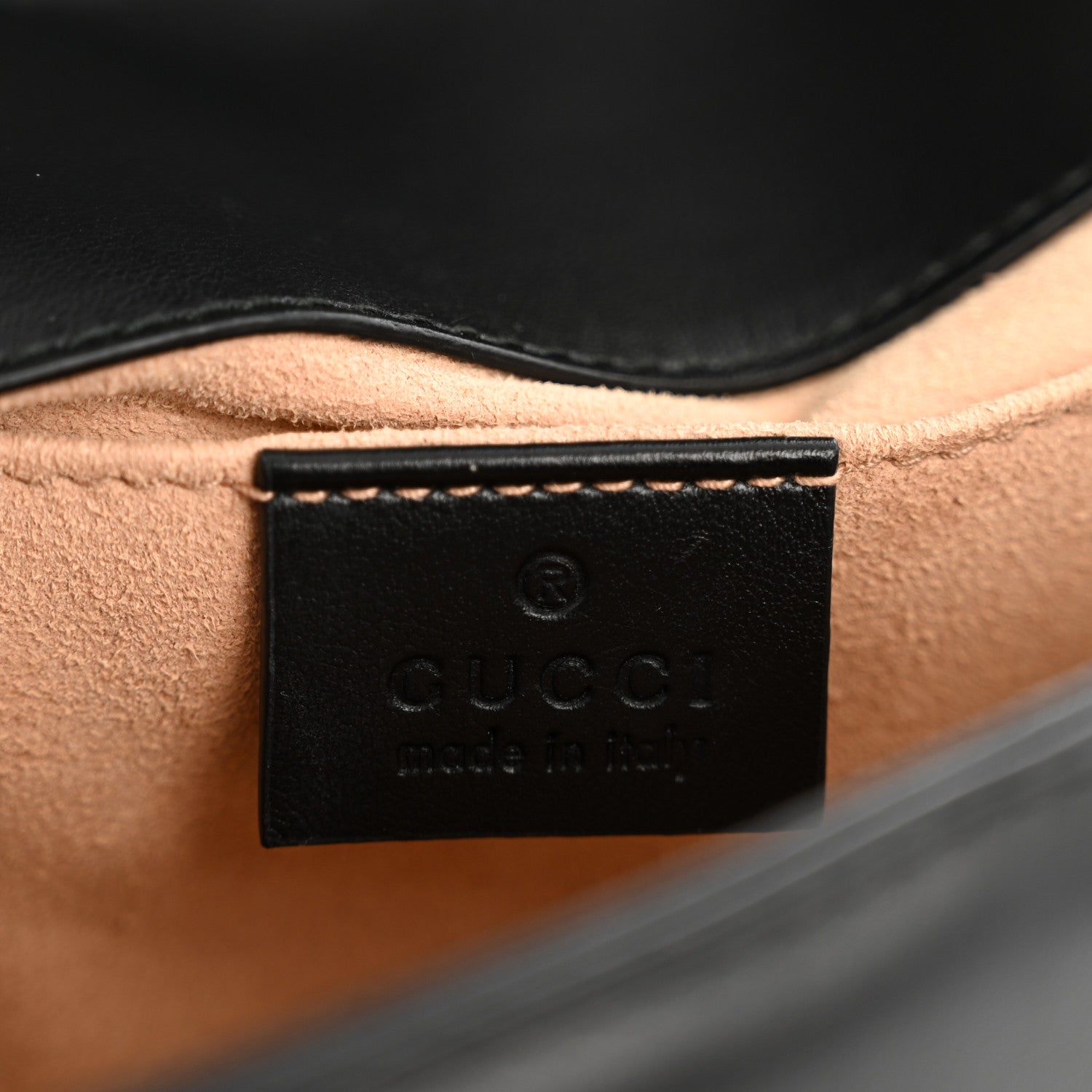 Gucci Calfskin Matelasse Mini GG Marmont Shoulder Bag Black 6 of 11