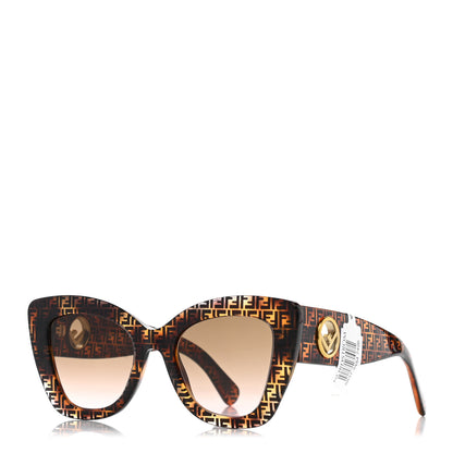 Fendi Acetate F is Fendi FF 51mm Cat Eye Sunglasses 0327/S Tortoise Camouflage 1 of 6