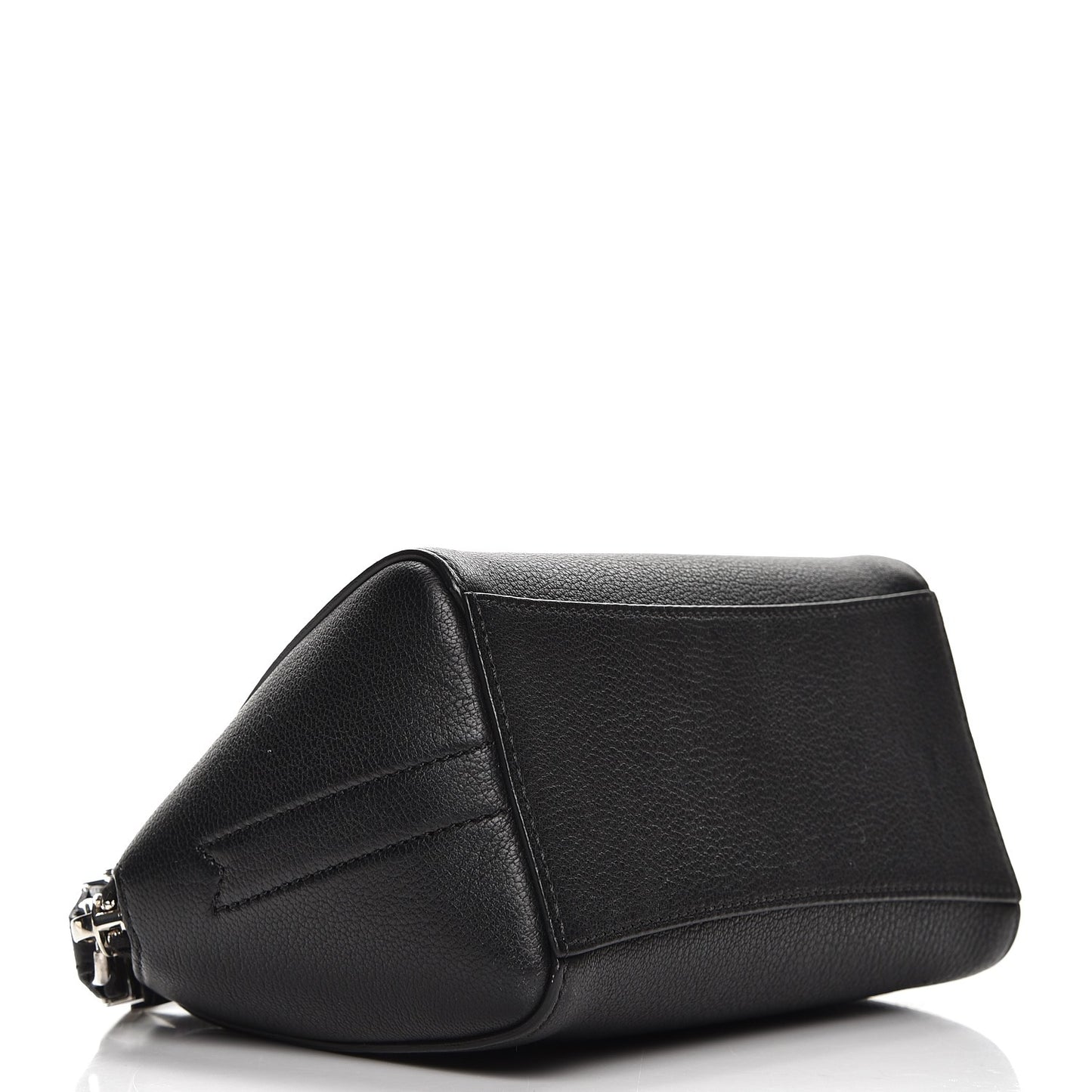 Sugar Goatskin Small Antigona Beauty Wristlet Black