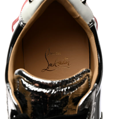 Christian Louboutin Cracked Nappa Calfskin Mens Loubishark Sneakers 44 Multicolor 6 of 7