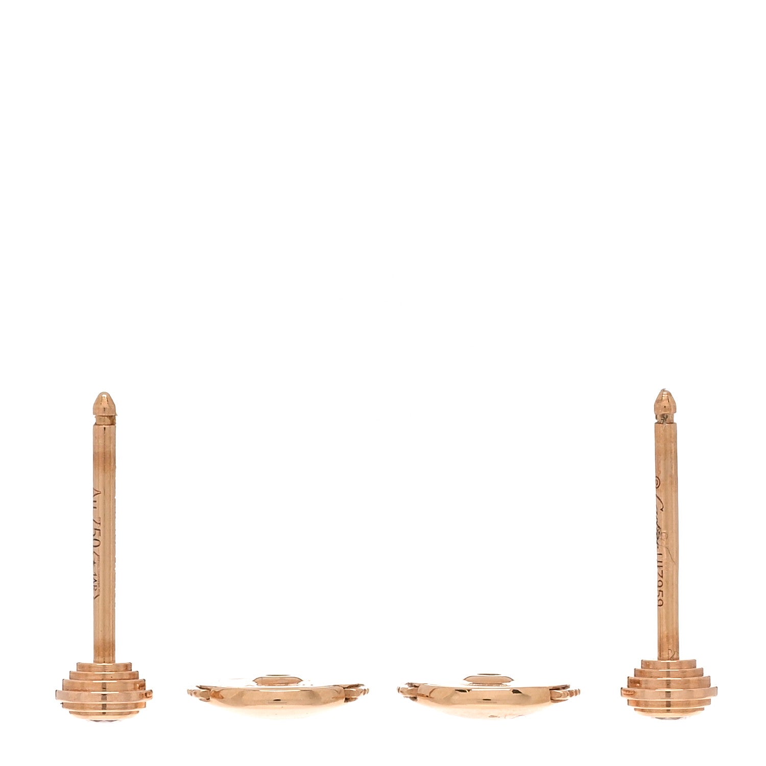 Cartier 18K Pink Gold Diamond XS D'Amour Earrings 3 of 5