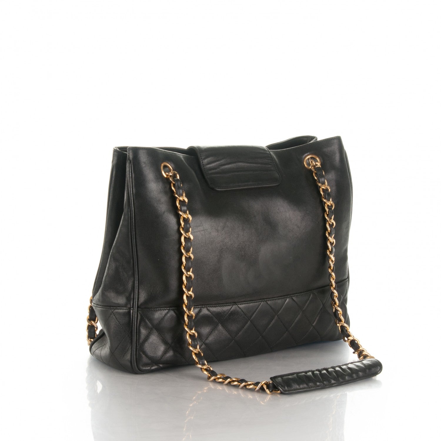Chanel Lambskin Quilted Shoulder Bag Black 3 of 7