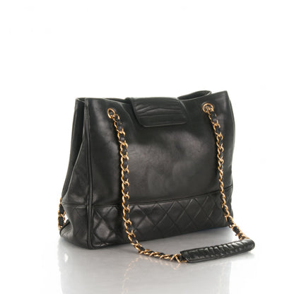 Chanel Lambskin Quilted Shoulder Bag Black 3 of 7