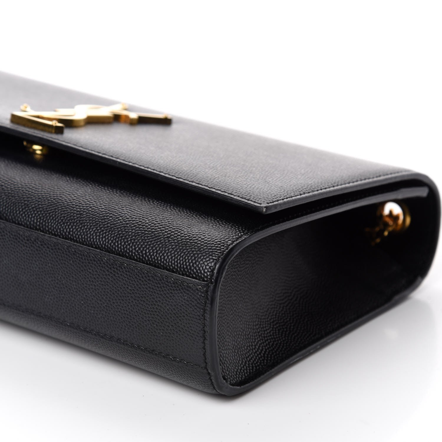 Saint Laurent Grain De Poudre Medium Classic Monogram Kate Satchel Black 7 of 11
