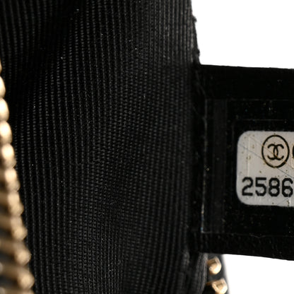 Chanel Patent Goatskin Quilted Medium Gabrielle Hobo Black 7 of 10