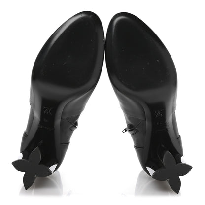 Louis Vuitton Calfskin Uniformes Silhouette Ankle Boots 39 Black 6 of 8