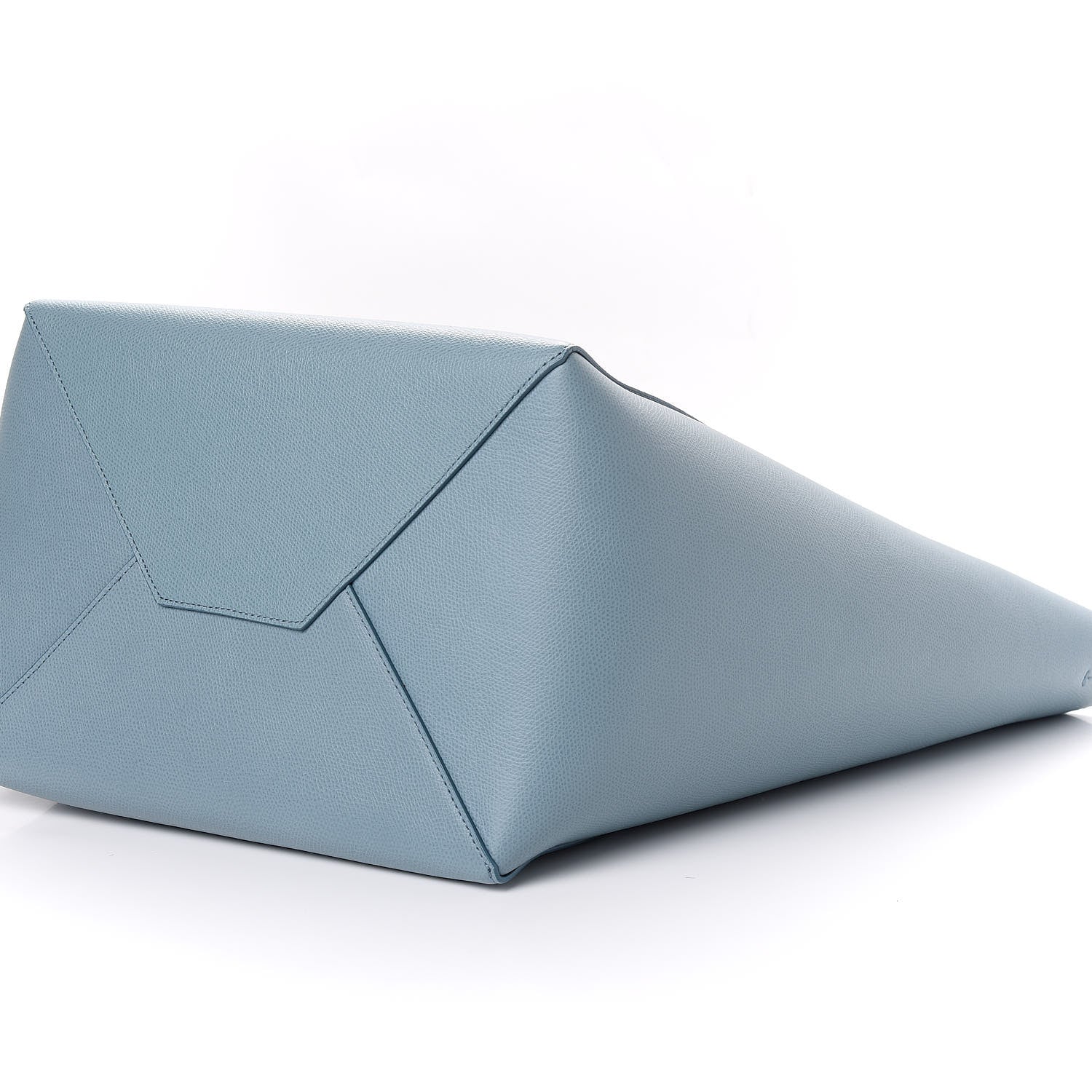 Celine Grained Calfskin Large Horizontal Cabas Phantom Baby Blue 7 of 9