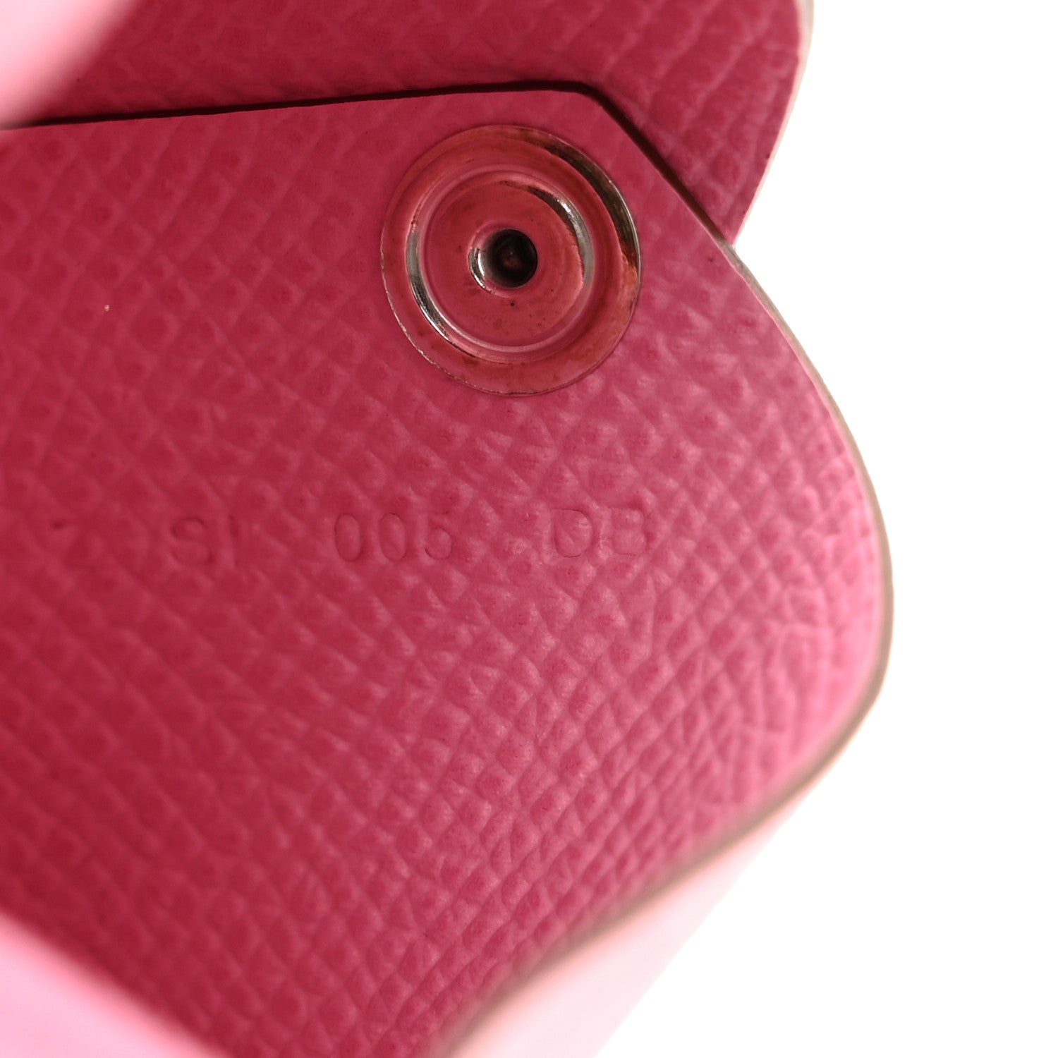 Hermes Epsom Calvi Card Case 5P Pink 7 of 8