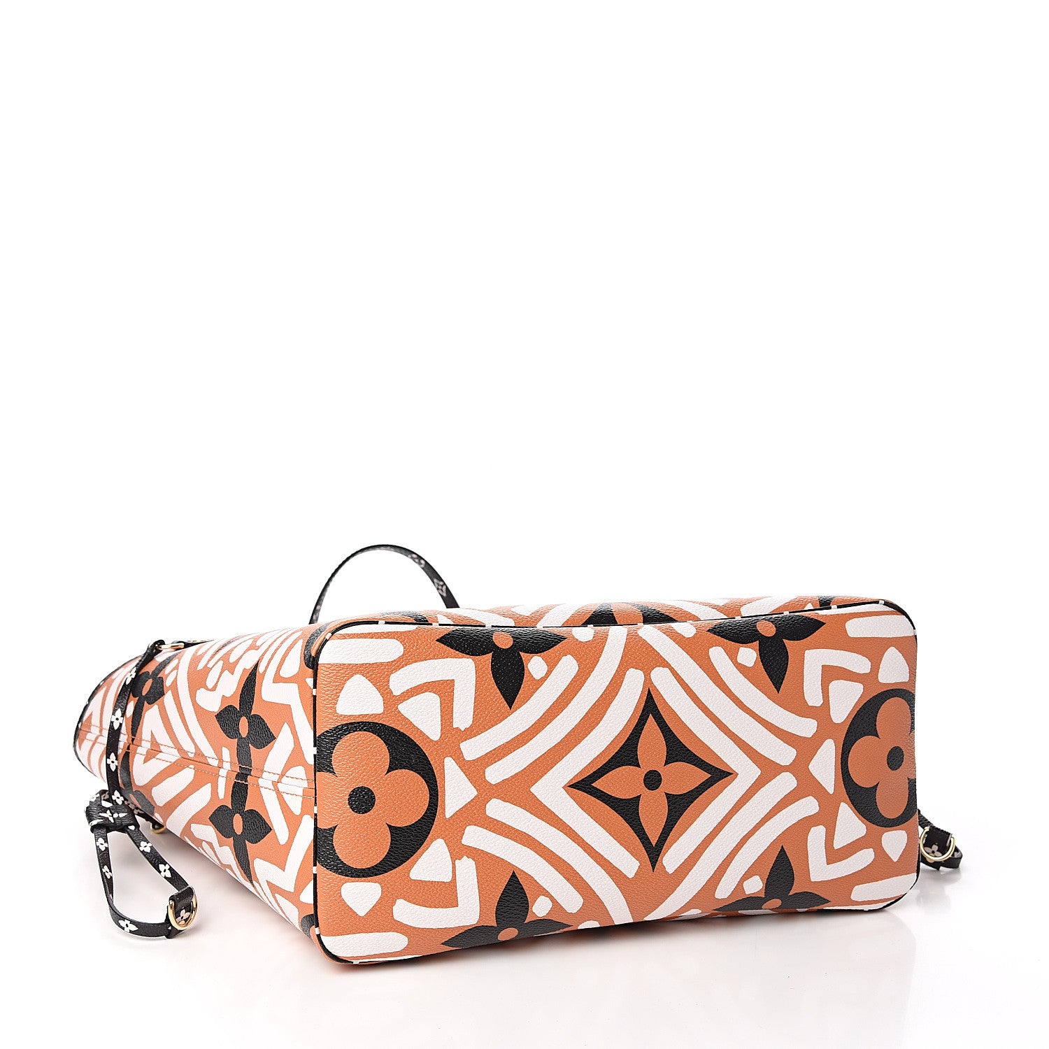 Louis Vuitton Monogram Giant Crafty Neverfull MM Creme Caramel 3 of 10
