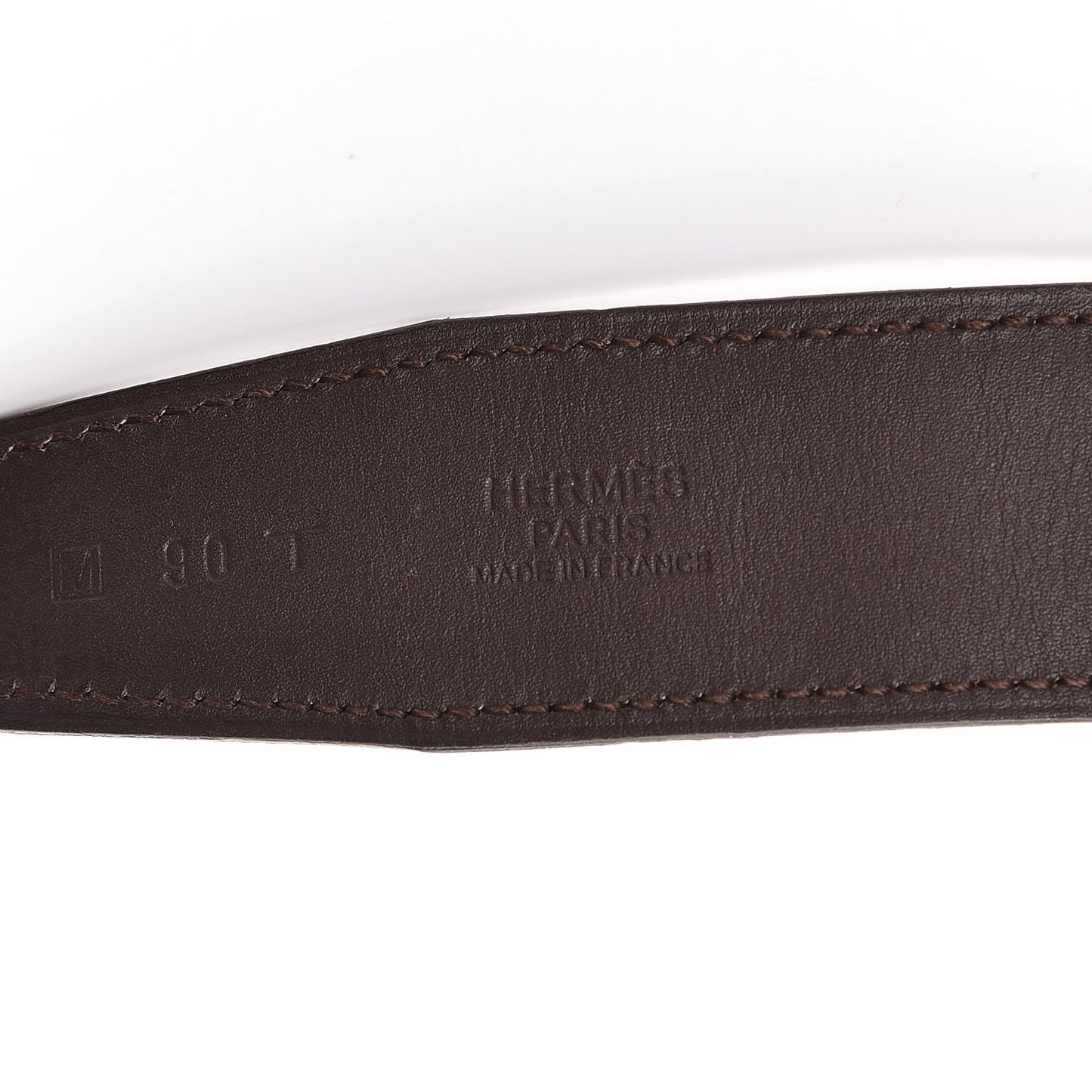 Chamonix Swift Strie 32mm H Belt 90 Chocolate Parchemin