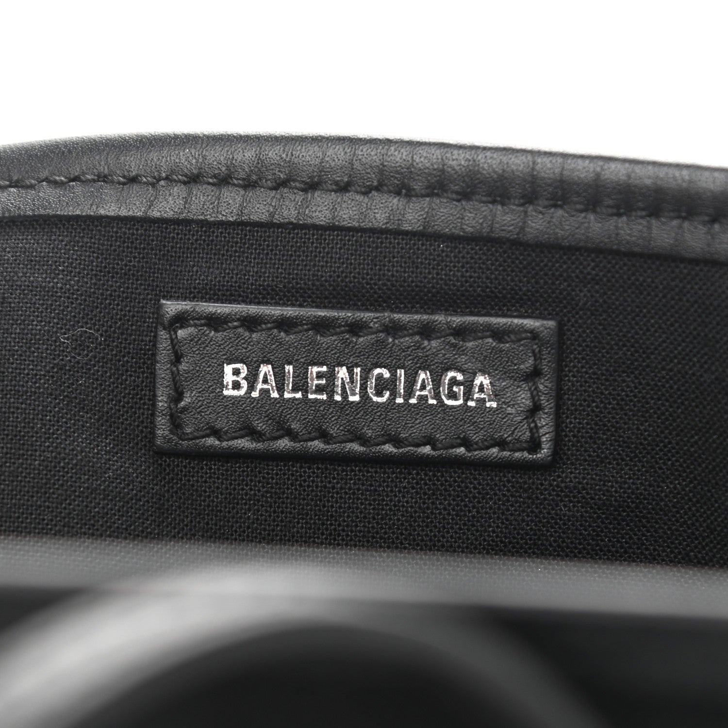 Balenciaga Cotton Canvas Polka Dot Navy Cabas XS Black White 6 of 10