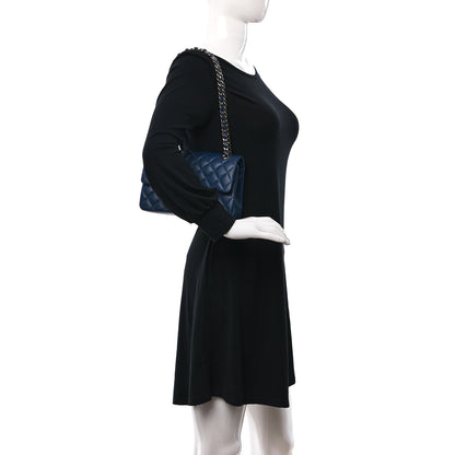 Chanel Caviar Quilted Small Double Flap Navy 2 of 12