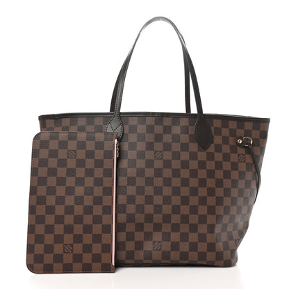 Louis Vuitton Damier Ebene Neo Neverfull MM Rose Ballerine 3 of 10