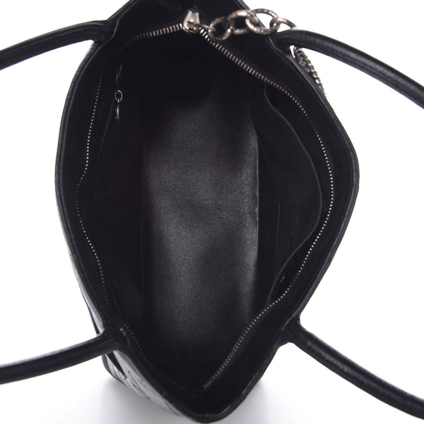 Caviar Quilted Medallion Tote Black