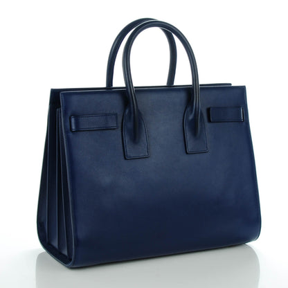 Saint Laurent Calfskin Small Sac De Jour New Marine 3 of 7
