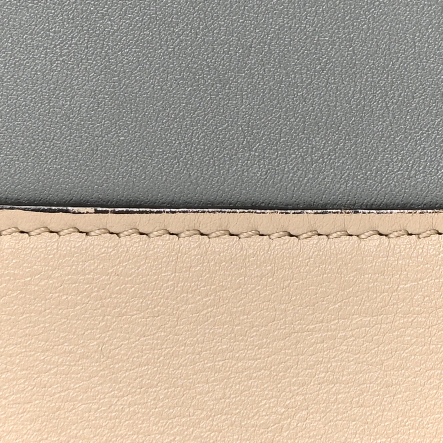 Shiny Smooth Calfskin Medium Frame Shoulder Bag Grege Storm