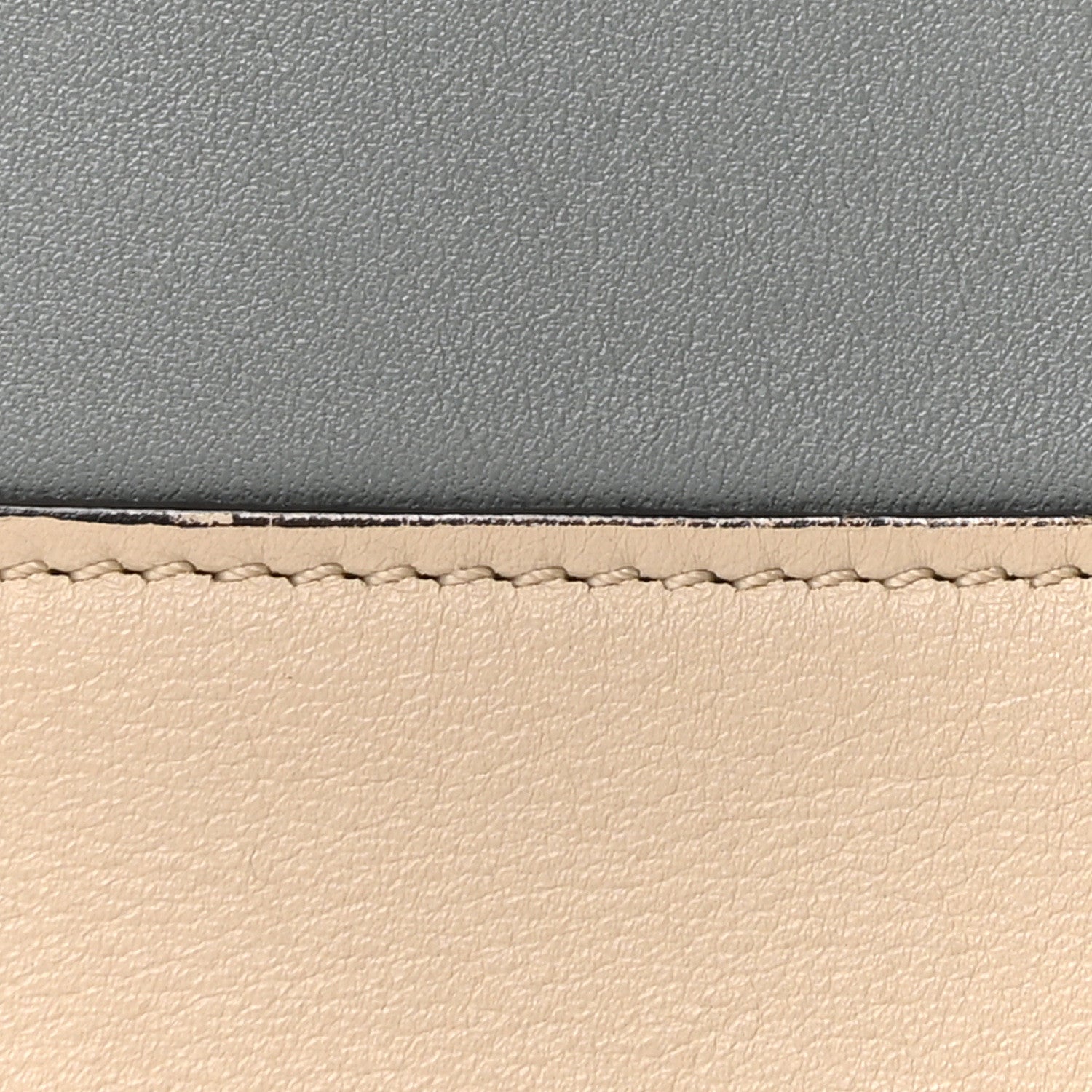 Celine Shiny Smooth Calfskin Medium Frame Shoulder Bag Grege Storm 8 of 10