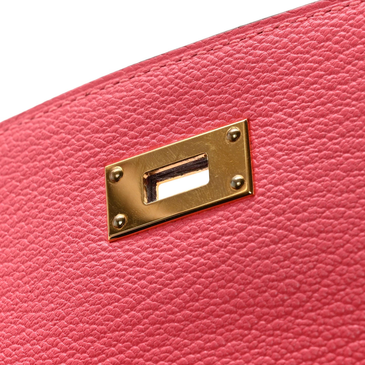 Chevre Mysore Kelly Longue Wallet Rose Lipstick