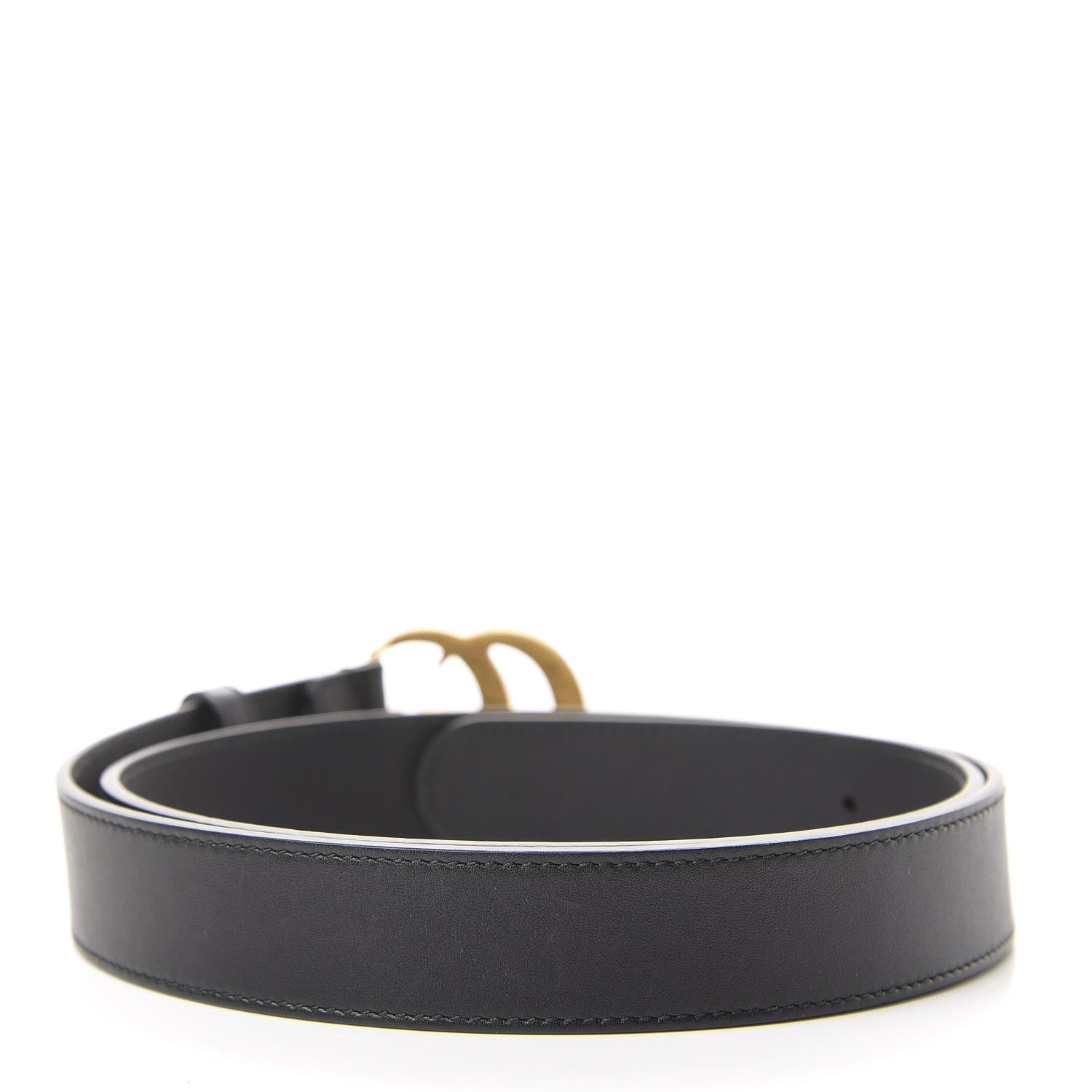 Gucci Calfskin Double G 30mm Belt 95 38 Black 2 of 6