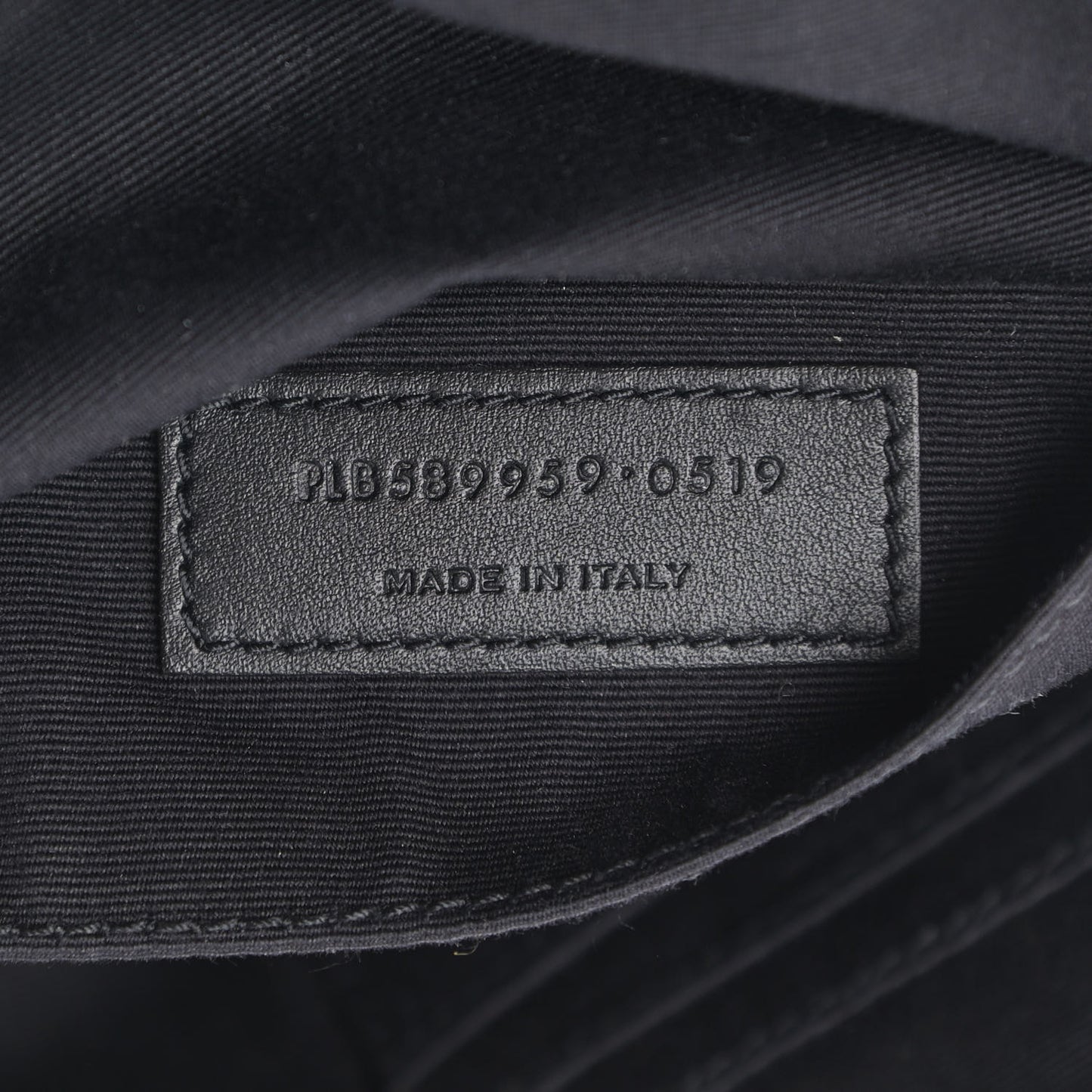 Grain De Poudre Monogram Belt Bag Black