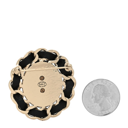 Chanel Lambskin Chain CC Brooch Black 2 of 3